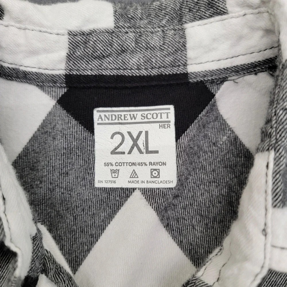 Dolly Parton Upcycled Flannel Shirt In Dolly We Trust Fits Womens Large Plaid - Picture 7 of 7